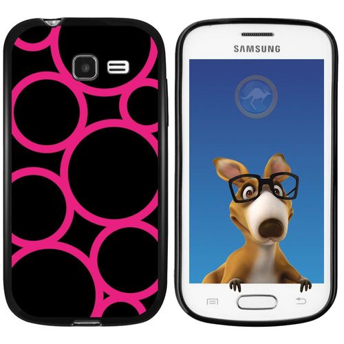 Coque Souple En Gel Noir Pour Galaxy Trend Lite Avec Impression Motifs Ronds Fus