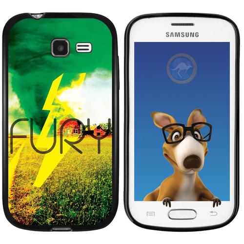 Coque Souple En Gel Noir Pour Galaxy Trend Lite Avec Impression Motifs Fury