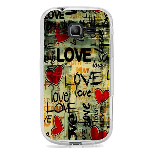 Coque Souple En Gel Transparente Pour Galaxy Trend Lite Avec Impression Motifs L