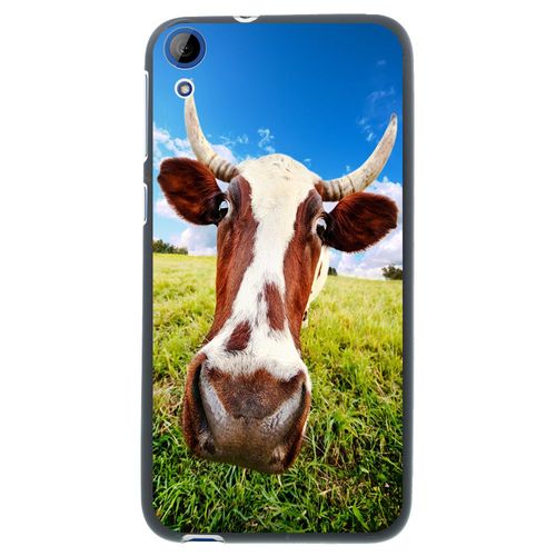 Coque Souple En Gel Noir Pour Htc Desire 820 Avec Impression Motifs Tête De Vac