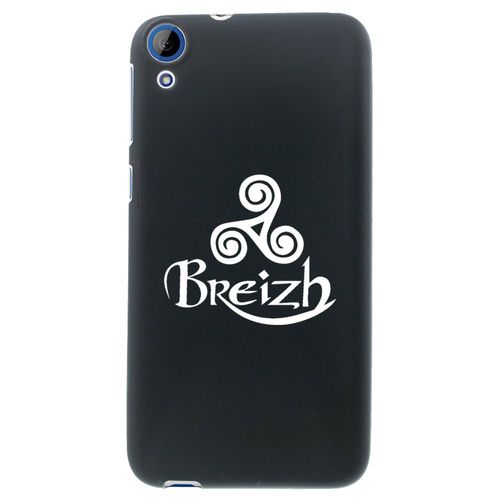 Coque Souple En Gel Noir Pour Htc Desire 820 Avec Impression Motifs Triskel Celt