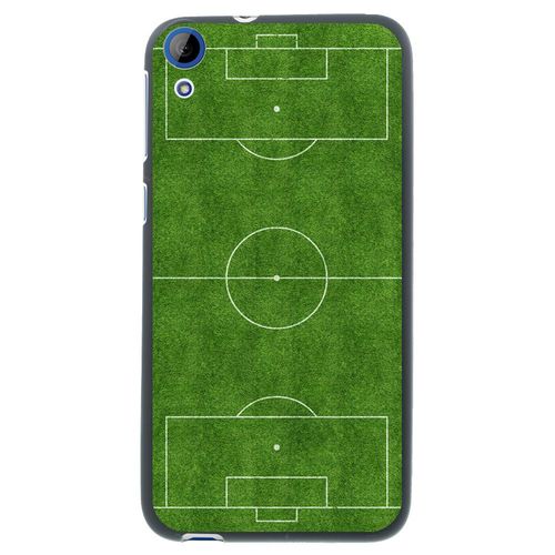 Coque Souple En Gel Noir Pour Htc Desire 820 Avec Impression Motifs Terrain De F