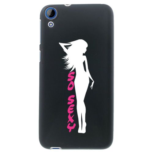 Coque Souple En Gel Noir Pour Htc Desire 820 Avec Impression Motifs So Sexy Blan