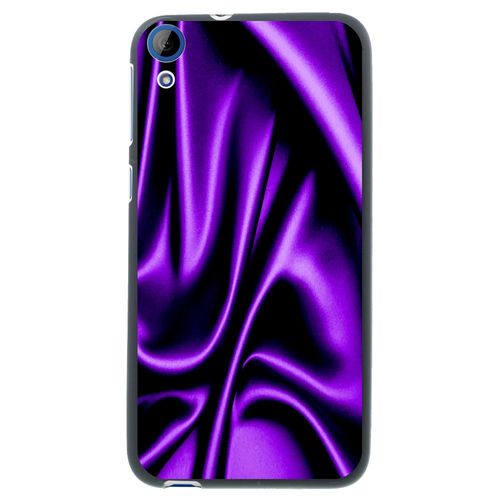 Coque Souple En Gel Noir Pour Htc Desire 820 Avec Impression Motifs Soie Drapée