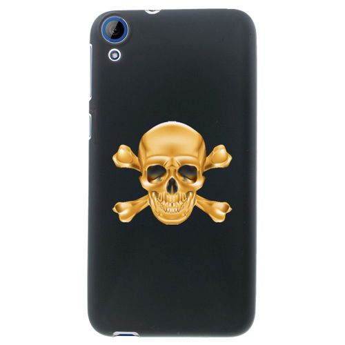 Coque Souple En Gel Noir Pour Htc Desire 820 Avec Impression Motifs Tête De Mor