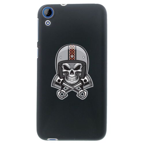 Coque Souple En Gel Noir Pour Htc Desire 820 Avec Impression Motifs Tête De Mor