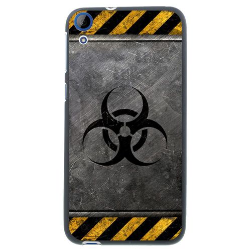 Coque Souple En Gel Noir Pour Htc Desire 820 Avec Impression Motifs Radioactif