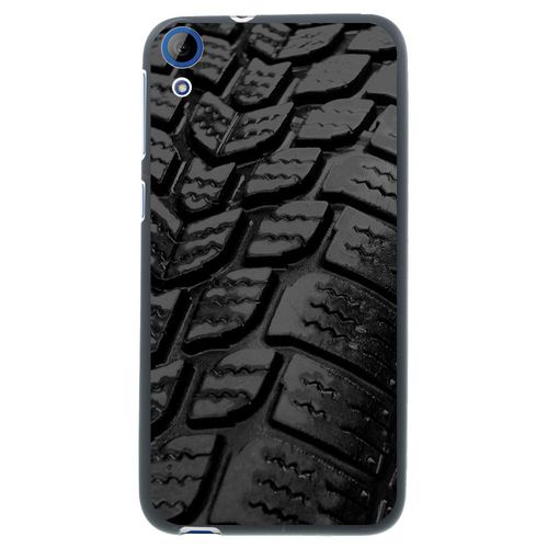 Coque Souple En Gel Noir Pour Htc Desire 820 Avec Impression Motifs Pneu