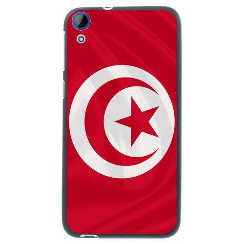 Coque Souple En Gel Noir Pour Htc Desire 820 Avec Impression Motifs Drapeau De L