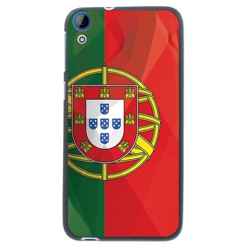 Coque Souple En Gel Noir Pour Htc Desire 820 Avec Impression Motifs Drapeau Du P