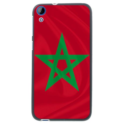 Coque Souple En Gel Noir Pour Htc Desire 820 Avec Impression Motifs Drapeau Du M