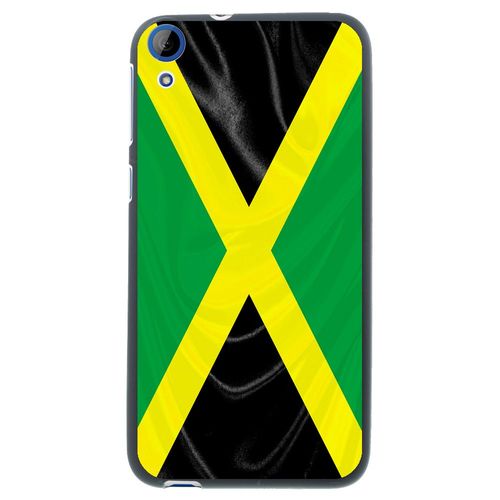Coque Souple En Gel Noir Pour Htc Desire 820 Avec Impression Motifs Drapeau De L