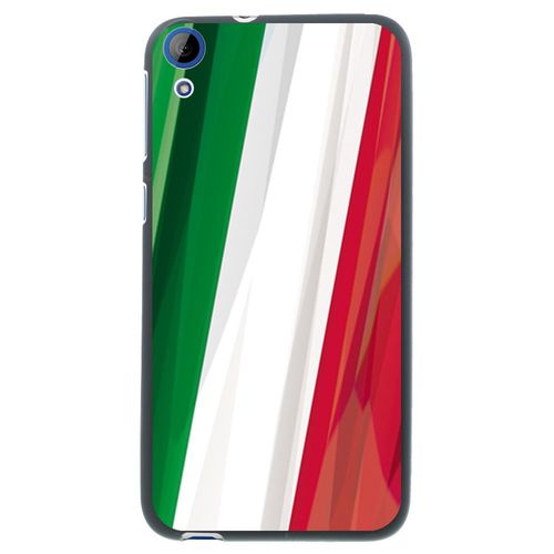 Coque Souple En Gel Noir Pour Htc Desire 820 Avec Impression Motifs Drapeau De L