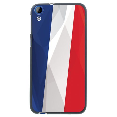 Coque Souple En Gel Noir Pour Htc Desire 820 Avec Impression Motifs Drapeau De L