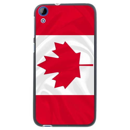 Coque Souple En Gel Noir Pour Htc Desire 820 Avec Impression Motifs Drapeau Du C
