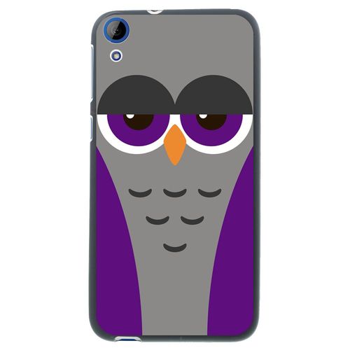 Coque Souple En Gel Noir Pour Htc Desire 820 Avec Impression Motifs Chouette End