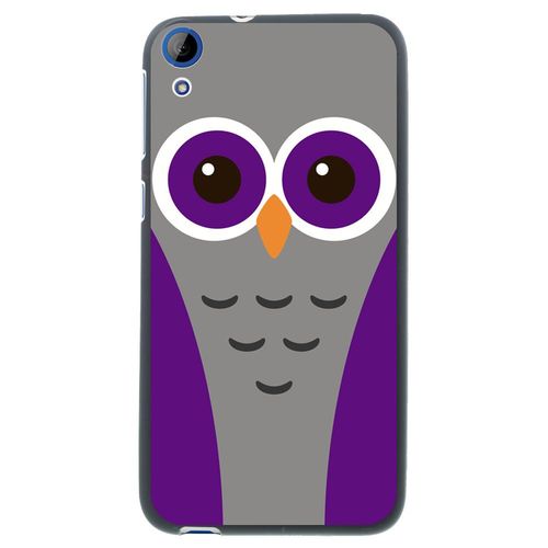 Coque Souple En Gel Noir Pour Htc Desire 820 Avec Impression Motifs Chouette Mau