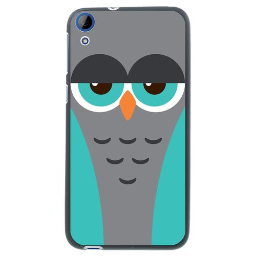 Coque Souple En Gel Noir Pour Htc Desire 820 Avec Impression Motifs Chouette End