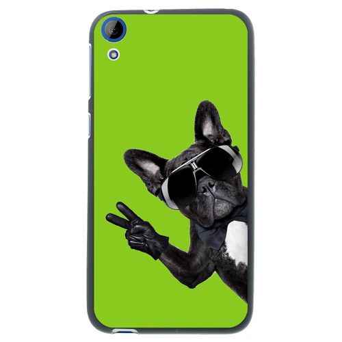 Coque Souple En Gel Noir Pour Htc Desire 820 Avec Impression Motifs Chien À Lun