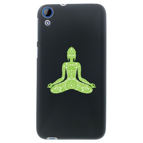 Coque Souple En Gel Noir Pour Htc Desire 820 Avec Impression Motifs Bouddha Vert