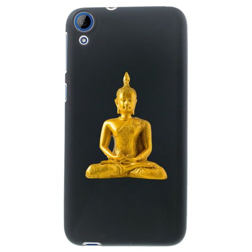 Coque Souple En Gel Noir Pour Htc Desire 820 Avec Impression Motifs Bouddha Or