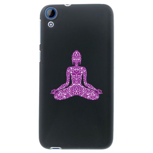 Coque Souple En Gel Noir Pour Htc Desire 820 Avec Impression Motifs Bouddha Mauv