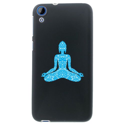 Coque Souple En Gel Noir Pour Htc Desire 820 Avec Impression Motifs Bouddha Bleu