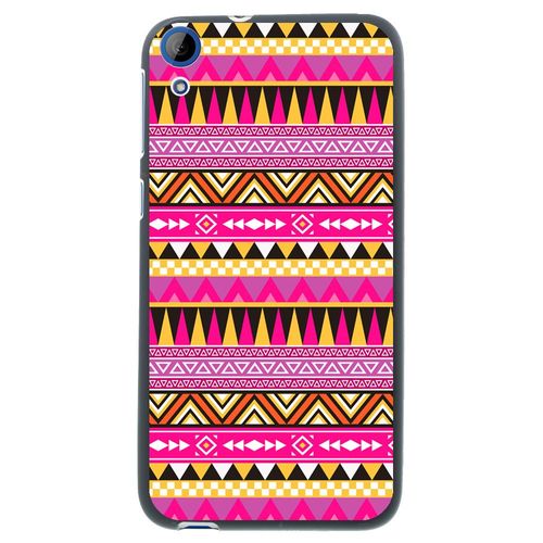 Coque Souple En Gel Noir Pour Htc Desire 820 Avec Impression Motifs Aztèque