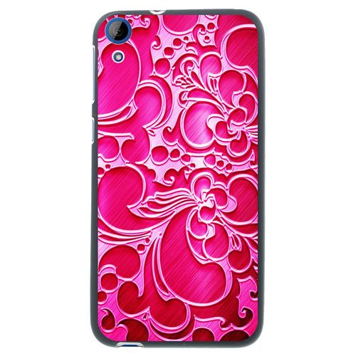 Coque Souple En Gel Noir Pour Htc Desire 820 Avec Impression Motifs Arabesque Fu