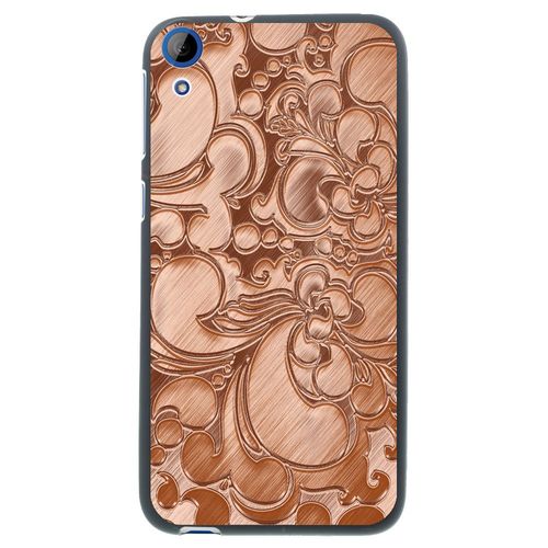 Coque Souple En Gel Noir Pour Htc Desire 820 Avec Impression Motifs Arabesque Br
