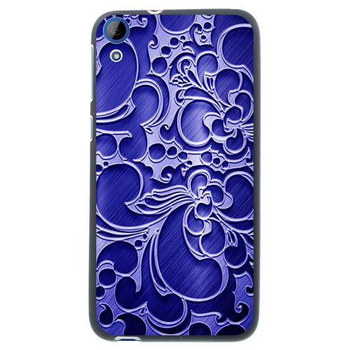 Coque Souple En Gel Noir Pour Htc Desire 820 Avec Impression Motifs Arabesque Bl