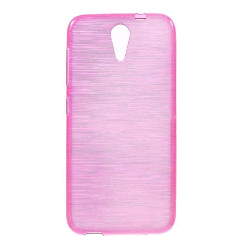 Coque Souple Effet Métallisé Rose Pour Htc Desire 620