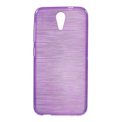 Coque Souple Effet Métallisé Violet Pour Htc Desire 620