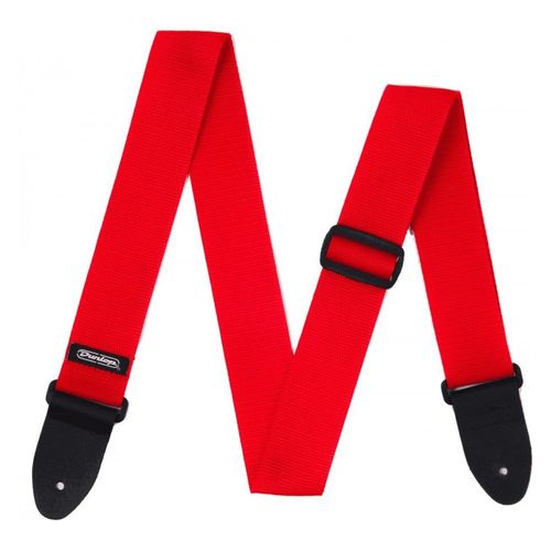 Dunlop D07-01rd - Sangle Guitare Poly Red