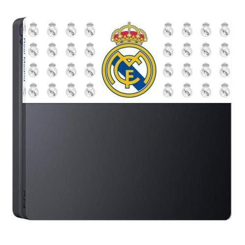 Sa5441-13 Façade De Personnalisation - Faceplate De Custreal Madridisation Pour Playstation 4 Slim Ps4 Slim - Real Madrid