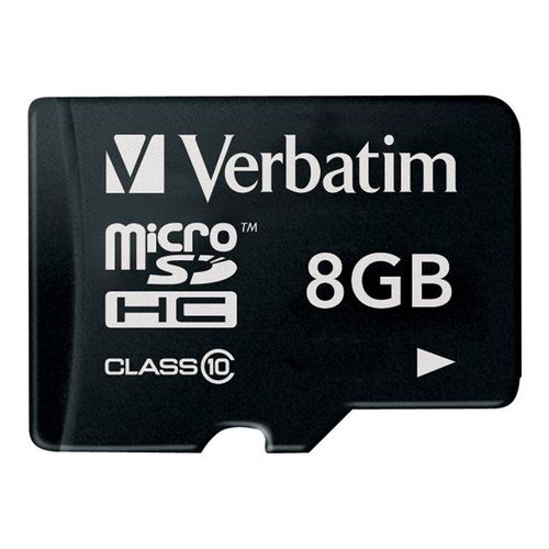 Verbatim - Carte mémoire flash - 8 Go - Class 10 - micro SDHC