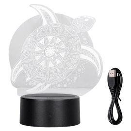 Lumière 3d Tortue De Mer, Veilleuse Led À 7 Couleurs Changeantes Goodnice