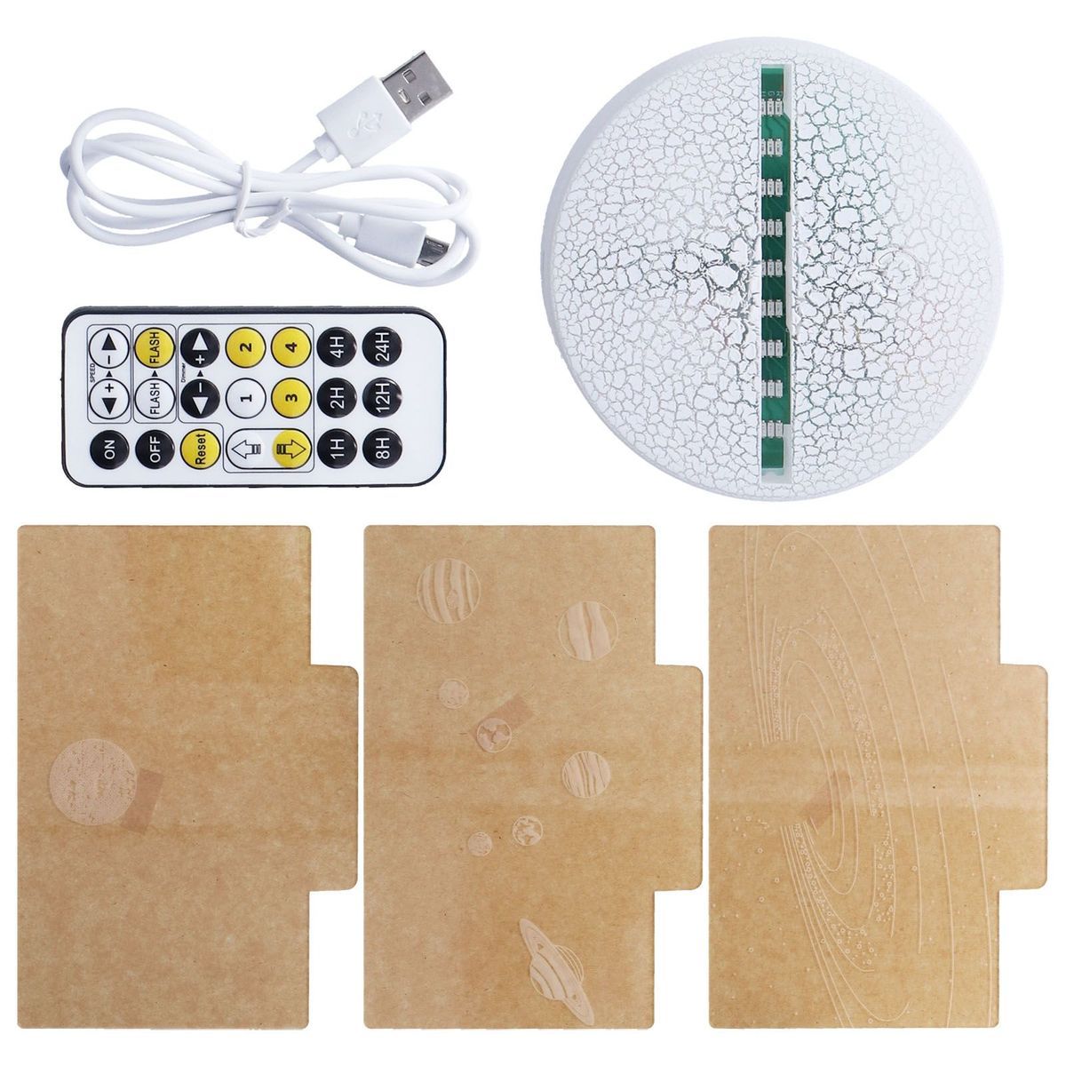 Veilleuse 3d 16 Couleurs Variable T�l�commande Intelligente ... - 2