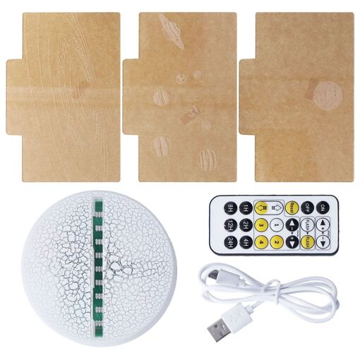 Veilleuse 3d 16 Couleurs Variable T�l�commande Intelligente ... - 3