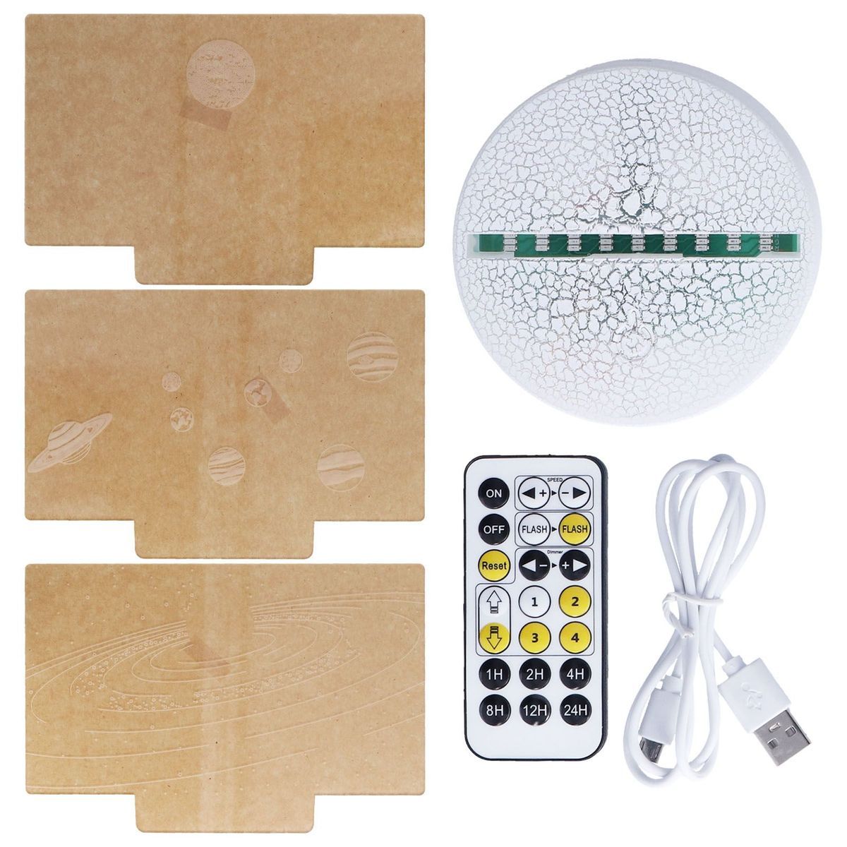 Veilleuse 3d 16 Couleurs Variable T�l�commande Intelligente ... - 4