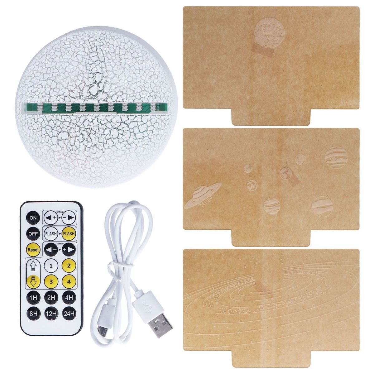 Veilleuse 3d 16 Couleurs Variable T�l�commande Intelligente ... - 5