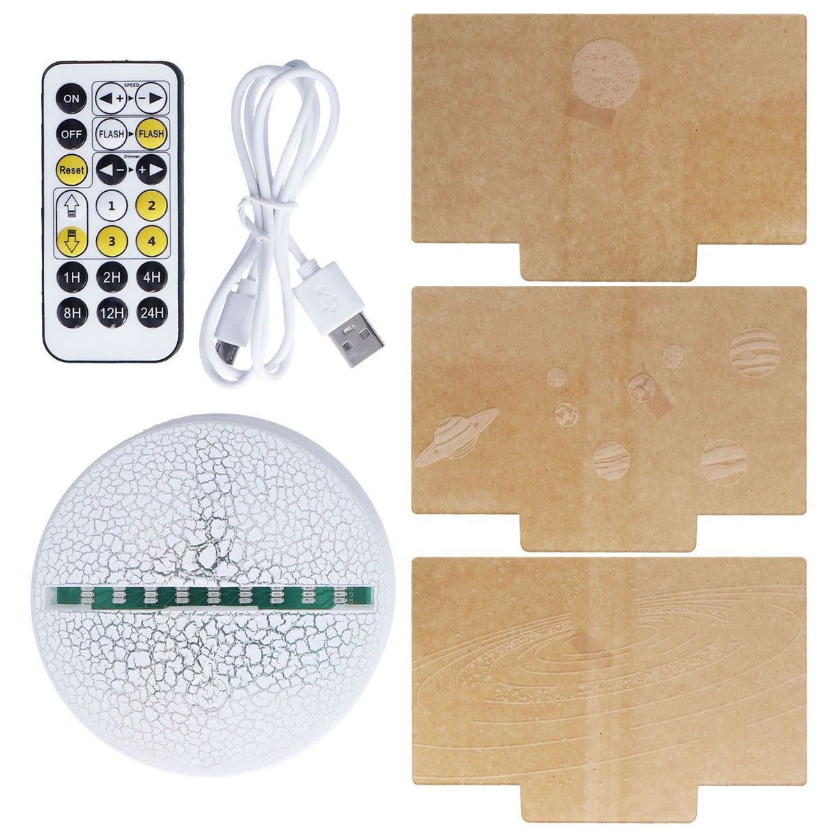 Veilleuse 3d 16 Couleurs Variable T�l�commande Intelligente ... - 6
