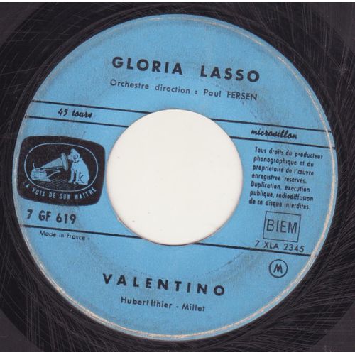 45 Trs Juke Box  Valentino / Si Tu Reviens Un Jour