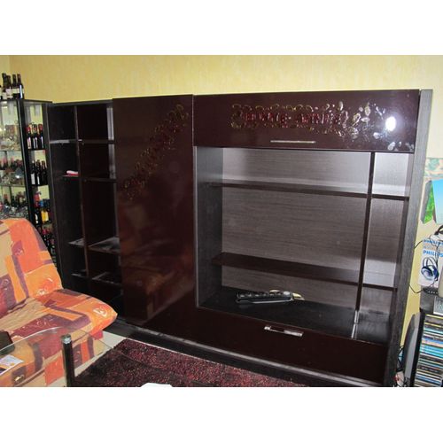 Meuble De Salon Marron Bois