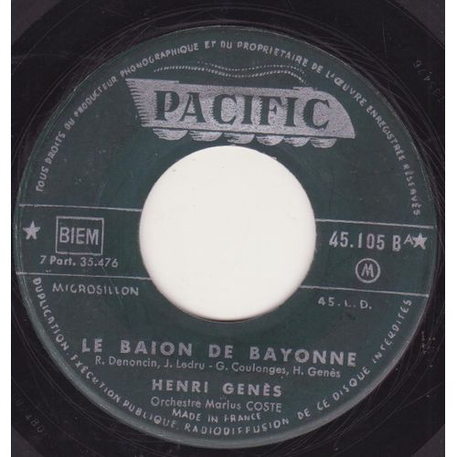 45 Trs Juke Box  Le Baion De Bayonne / El Coryza
