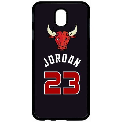 Coque Pour Tablette - Chicago Jordan 23 - Compatible Avec Samsung Galaxy J7 (2017) - Plastique - Bord Noir