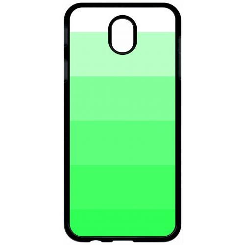 Coque Pour Tablette - Degrad Vert Fluo - Compatible Avec Samsung Galaxy J7 (2017) - Plastique - Bord Noir