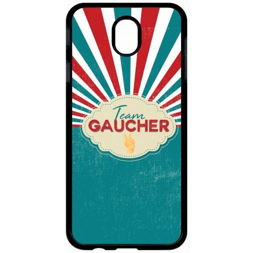 Coque Pour Tablette - Team Gauchers - Compatible Avec Samsung Galaxy J7 (2017) - Plastique - Bord Noir