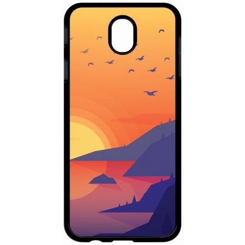 Coque Pour Tablette - Paysage - Compatible Avec Samsung Galaxy J7 (2017) - Plastique - Bord Noir