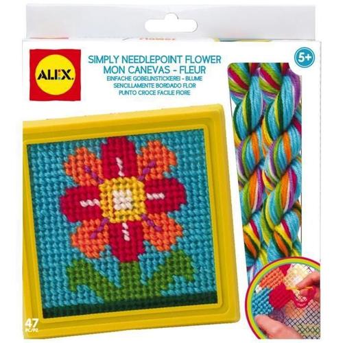 Alex Ma Tapisserie Fleur Toys Craft Simply Needlepoint Cadre En Plastique - 8 Couleurs De Fils